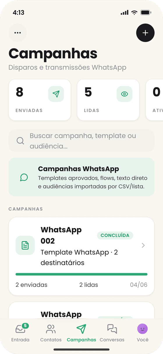 CCX Messages — 1-campanhas