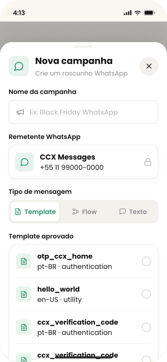 CCX Messages — 14-campanha