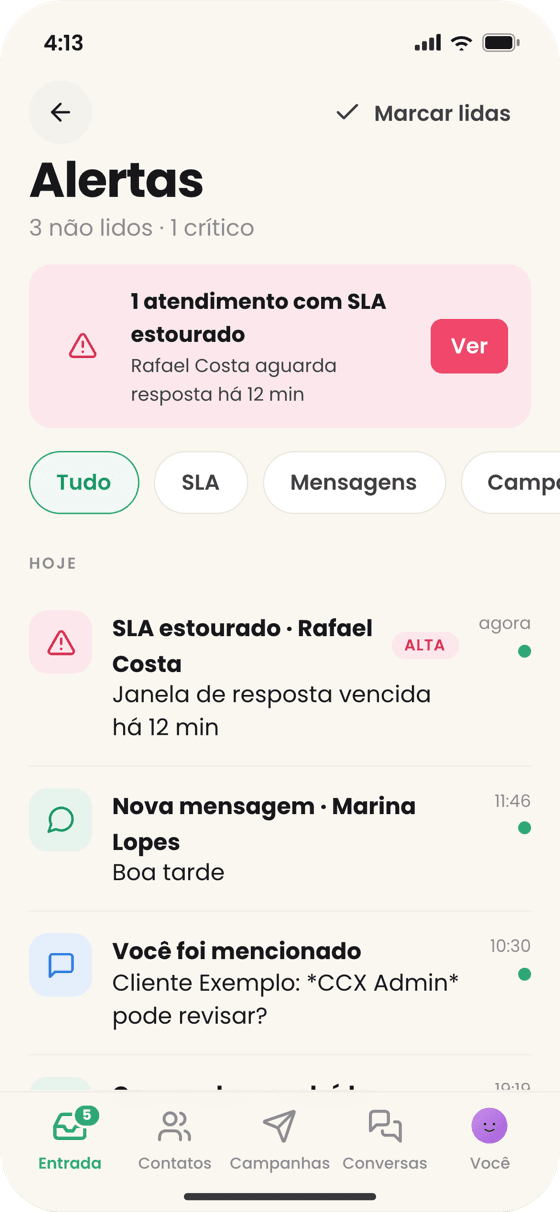 CCX Messages — 2-central-de-alertas
