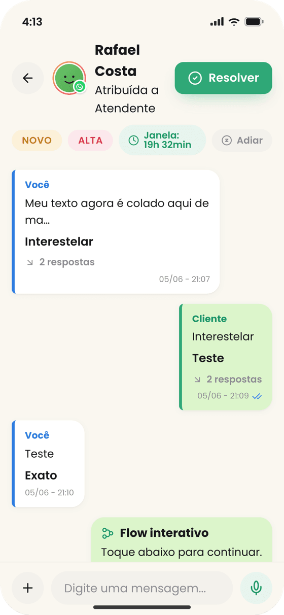 CCX Messages — 8-conversas