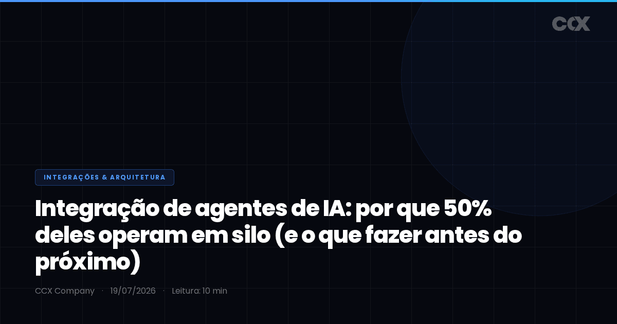 Integração de agentes de IA: por que 50% deles operam em silo (e o que fazer antes do próximo)
